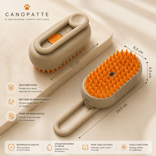 Brosse Vapeur 3-en-1 Canopatte